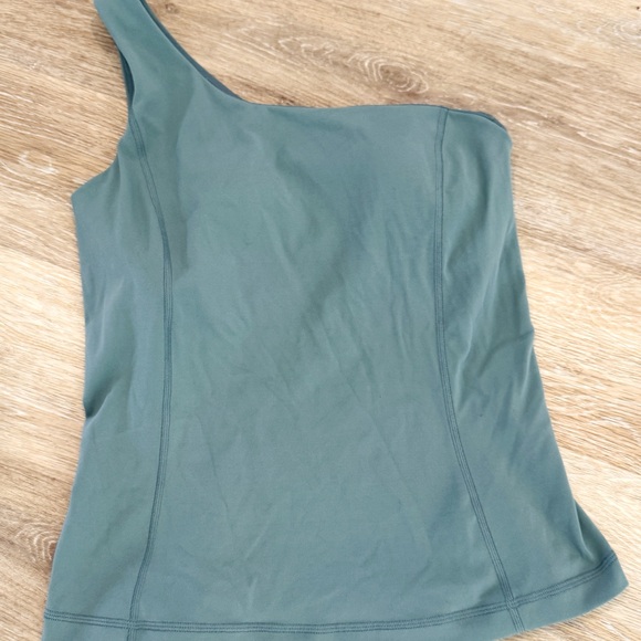Lululemon One Shoulder Tank - Sage Green - 6 - Picture 1 of 8